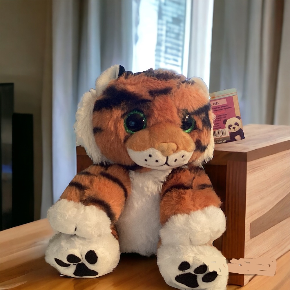 First & Main Floppy Friends Jungle Tiger Plush Toy Stuffed Animal 7" NWT